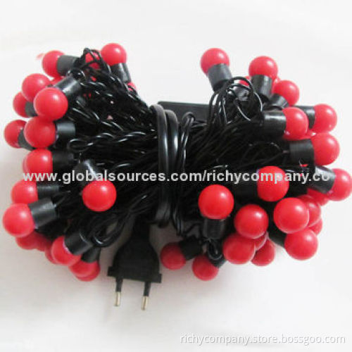 Christmas lights, 10m, 100 round LEDs